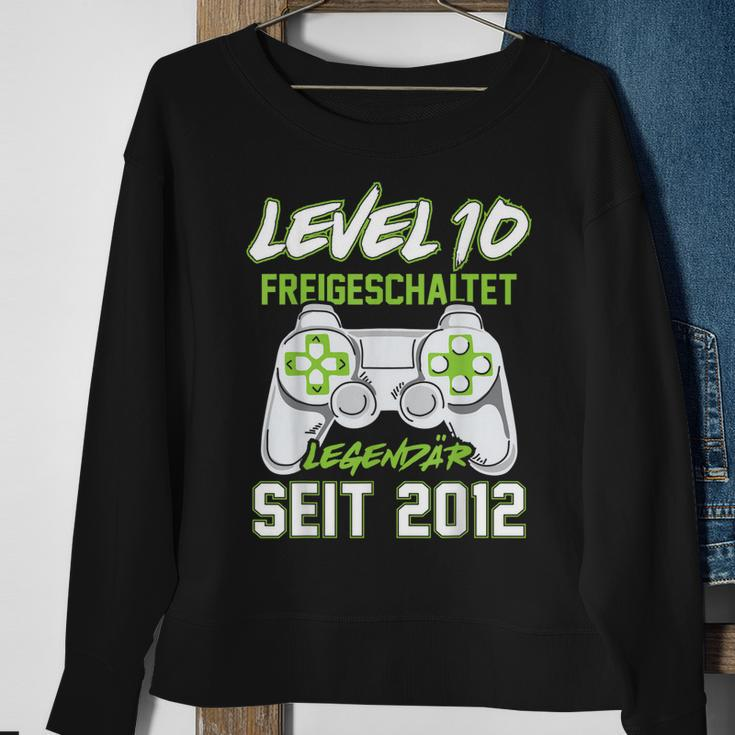 Level 10 Jahre Geburtstags Junge Gamer 2012 Geburtstag Sweatshirt Geschenke für alte Frauen