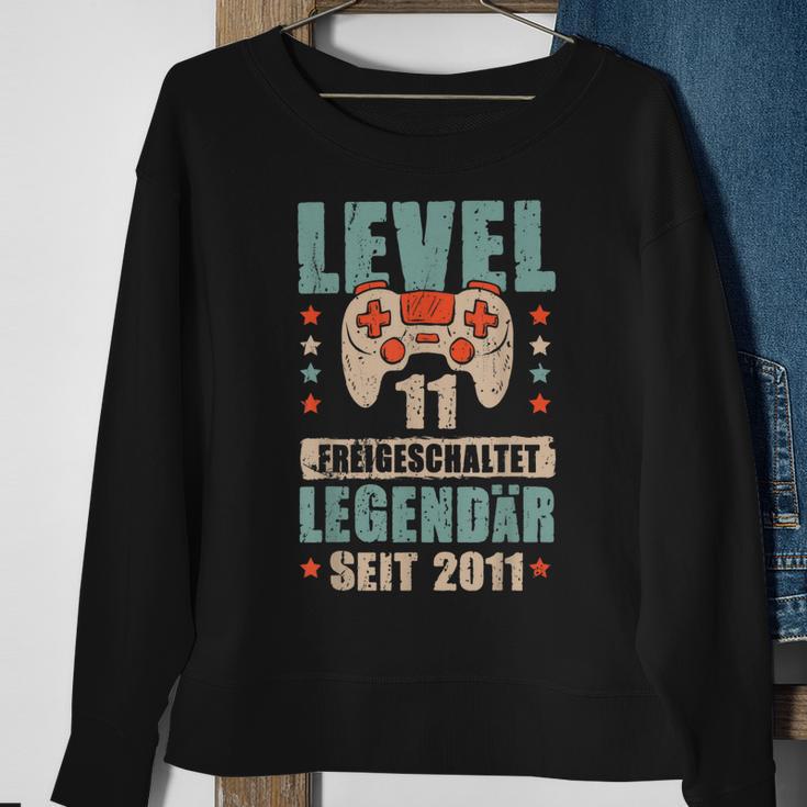 Level 11 Jahre Geburtstags Junge Gamer 2011 Geburtstag Sweatshirt Geschenke für alte Frauen