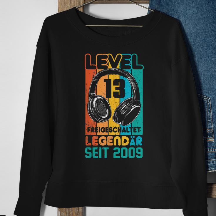 Level 13 Jahre Geburtstags Junge Gamer 2009 Geburtstag Sweatshirt Geschenke für alte Frauen