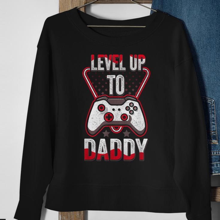 Level Up To Daddy Future Dad Level Unlocked 2023 Sweatshirt Gifts for Old Women