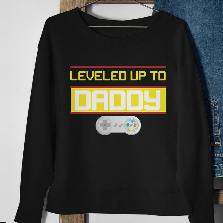 Leveled Up To Daddy Gamer V2 Sweatshirt Gifts for Old Women