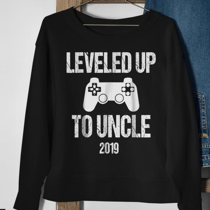 Leveled Up To Uncle 2019 New UncleGift For Gamer Sweatshirt Gifts for Old Women