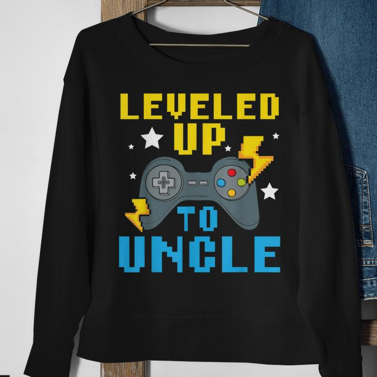 Leveled Up To Uncle Proud Uncle Best Uncle Ever Gamer Gift For Mens Sweatshirt Gifts for Old Women