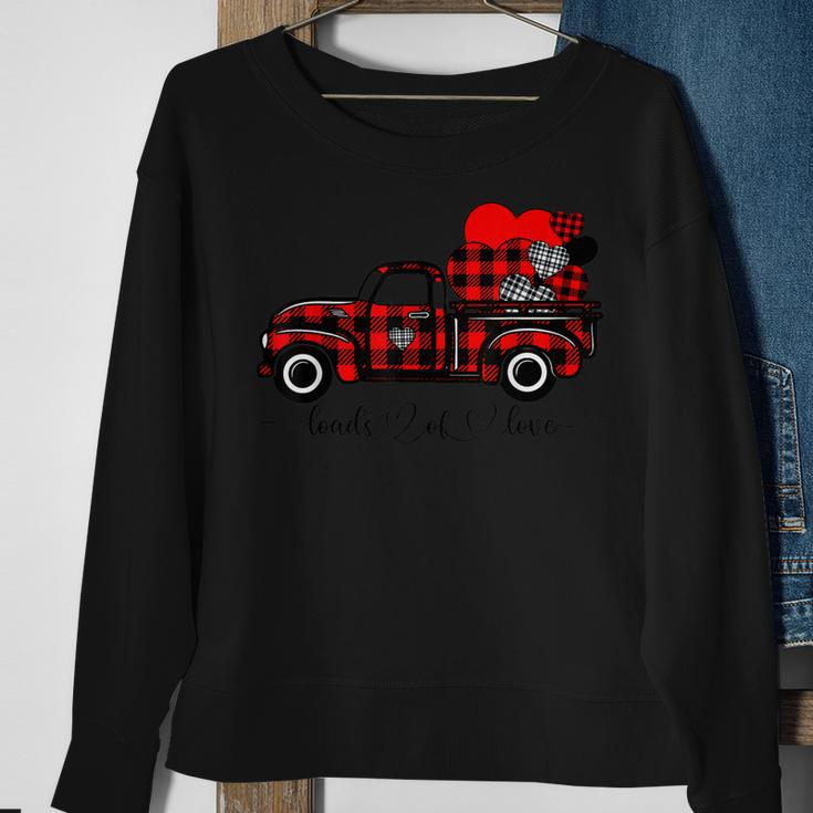 Loads Of Love Truck Love Valentines Day Matching Couple Sweatshirt Gifts for Old Women