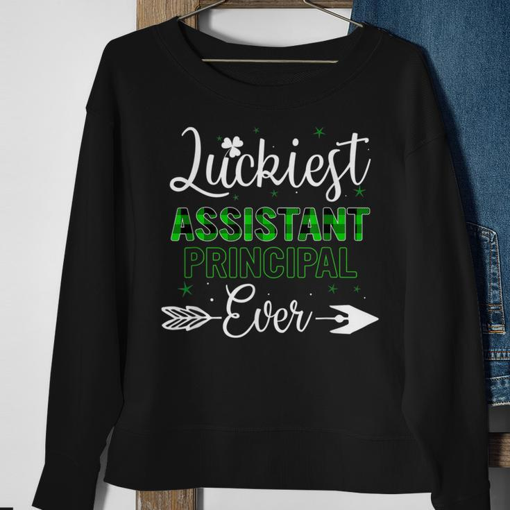 Luckiest Assistant Principal Ever Best St Patricks Day Sweatshirt Gifts for Old Women
