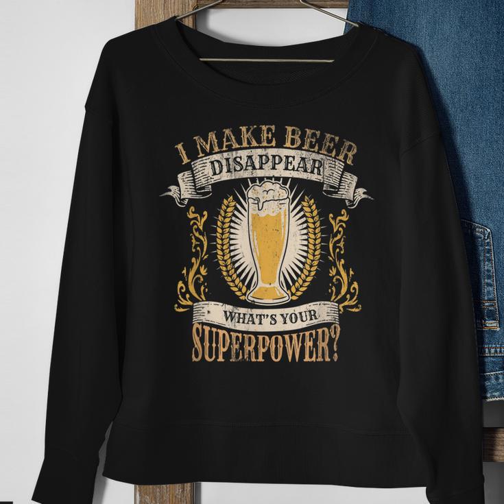 Lustig Dass Ich Bier Verschwinden Lasse Sweatshirt Geschenke für alte Frauen