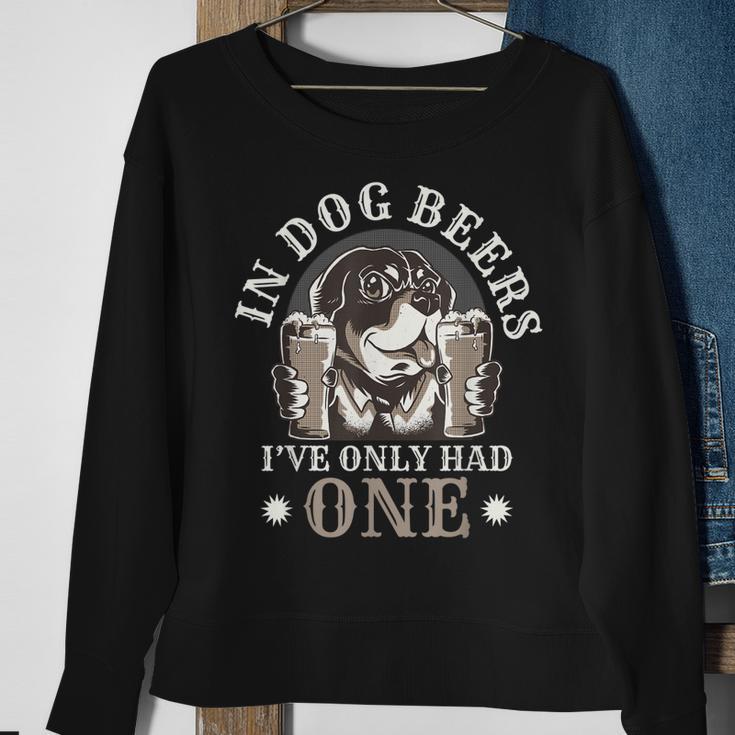 Lustig In Hundebier Das Ich Nur Getrunken Habe Sweatshirt Geschenke für alte Frauen