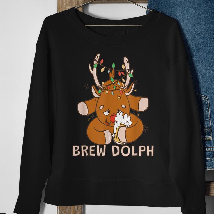 Lustiges Bierbrau-Rentier Sweatshirt Geschenke für alte Frauen