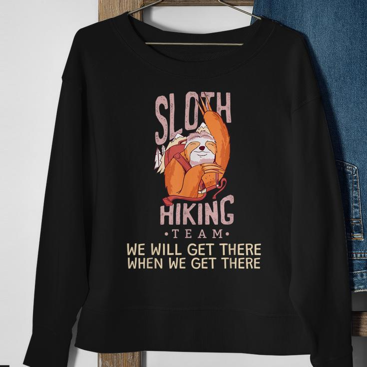 Lustiges Faultier-Wanderteam Sweatshirt Geschenke für alte Frauen