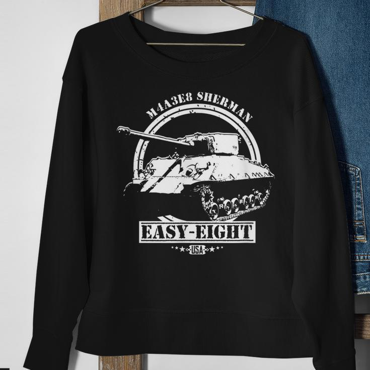 M4a3e8 Sherman Tank Easy Eight Usa Gift For A Wwii Veteran Men Women Sweatshirt Graphic Print Unisex Gifts for Old Women