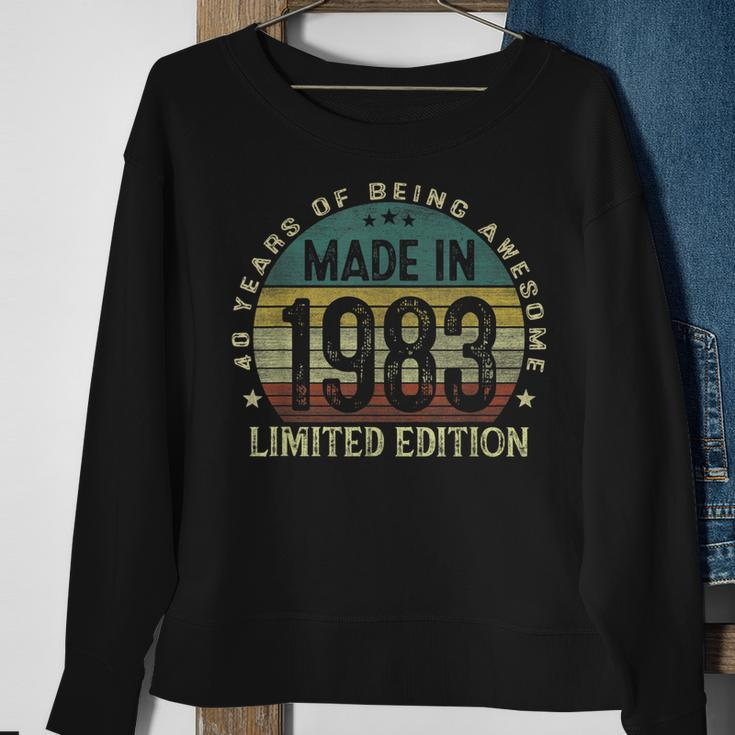 Made In 1983 40 Years Old 40Th Birthday Gifts For Men Sweatshirt Gifts for Old Women