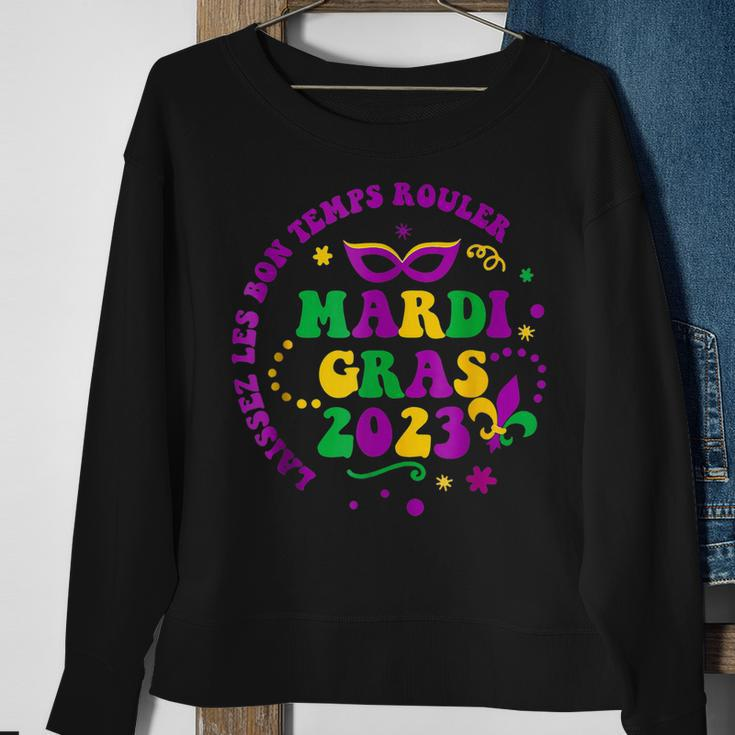 Mardi Gras 2023 Laissez Les Bons Retro Tuesday Fat V2 Sweatshirt Gifts for Old Women