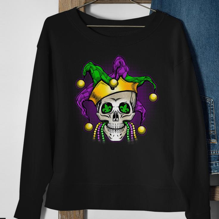 Mardi Gras Skull New Orleans Louisiana Mobile Alabama 2023 Sweatshirt Gifts for Old Women