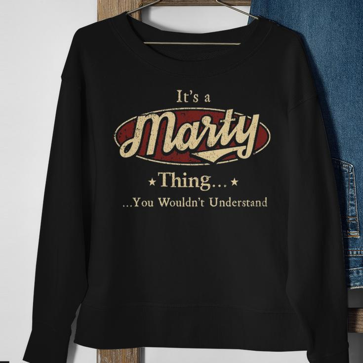 Marty Personalized Name Gifts Name Print S With Name Marty Sweatshirt Gifts for Old Women