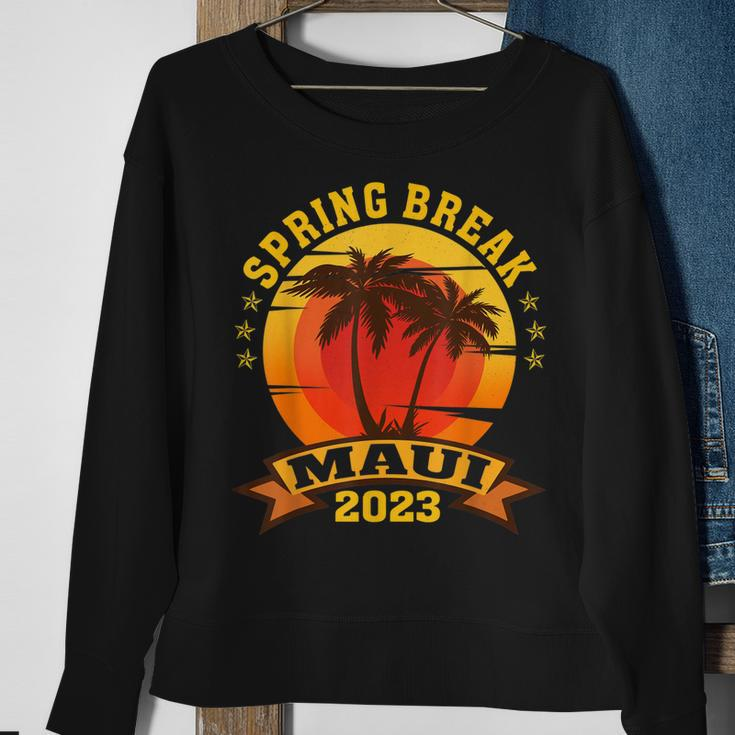 Maui 2023 Spring Break Family School Vacation Retro Sweatshirt Gifts for Old Women