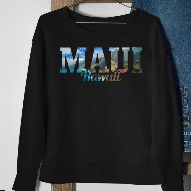 Maui Hawaii Hawaiian Islands Surf Surfing Surfer Gift Sweatshirt Gifts for Old Women