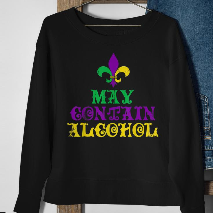 May Contain Alcohol Mardi Gras V2 Sweatshirt Gifts for Old Women