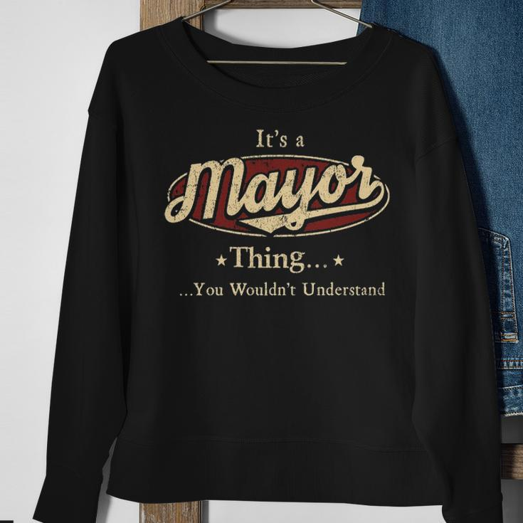 Mayor Personalized Name Gifts Name Print S With Name Mayor Sweatshirt Gifts for Old Women