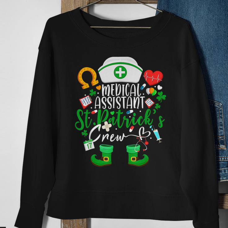 Medical Assistant St Patricks Day Nurse Crew Sweatshirt Gifts for Old Women