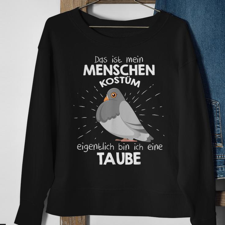 Mein Menschen Kostüm Bin Ich Eine Taube Halloween Outfit Sweatshirt Geschenke für alte Frauen