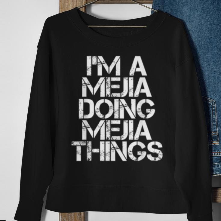 Mejia Funny Surname Family Tree Birthday Reunion Gift Idea Sweatshirt Gifts for Old Women
