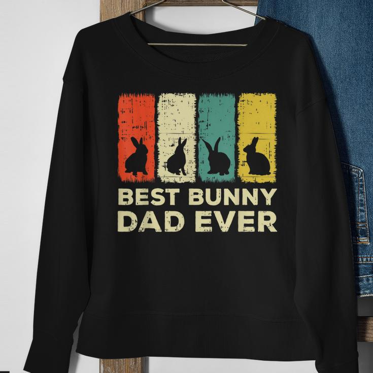 Mens Best Bunny Dad Ever Rabbit Dad Rabbit Bunny Sweatshirt Gifts for Old Women