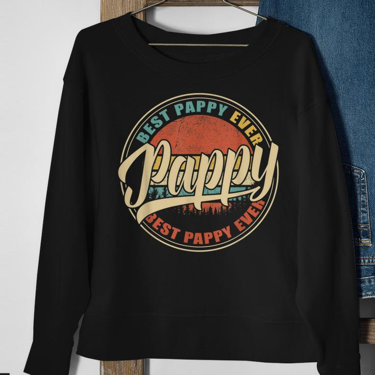 Mens Best Pappy Ever Vintage Retro Funny Gifts Dad Papa Grandpa Sweatshirt Gifts for Old Women