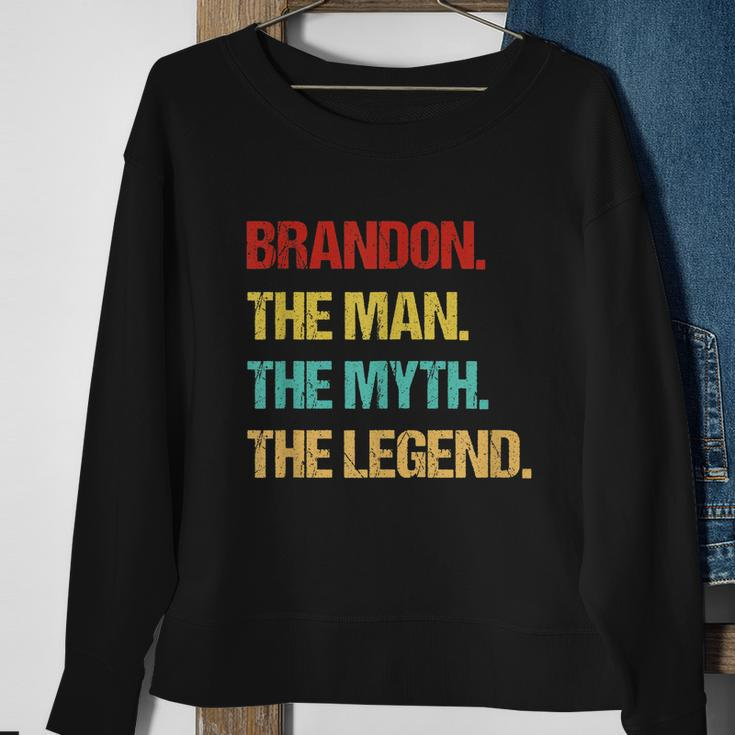 Mens Brandon The Man The Myth The Legend Sweatshirt Gifts for Old Women