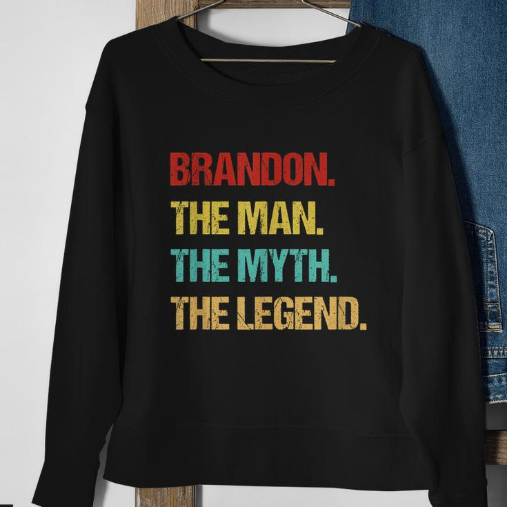 Mens Brandon The Man The Myth The Legend V2 Sweatshirt Gifts for Old Women