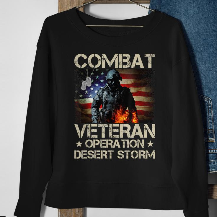 Mens Combat Veteran Operation Desert Storm Soldier Sweatshirt Gifts for Old Women