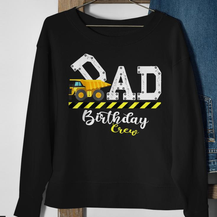 Mens Dad Birthday Crew Construction Birthday Family Matching Sweatshirt Gifts for Old Women