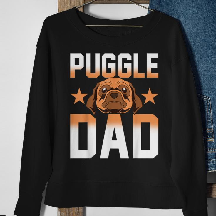 Mens Daddy Puggle Dad Dog Owner Dog Lover Pet Animal Puggle Sweatshirt Gifts for Old Women