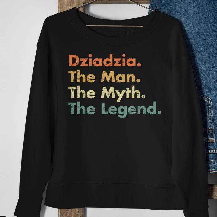 Mens Dziadzia Man Myth Legend Father Dad Uncle Idea Sweatshirt Gifts for Old Women