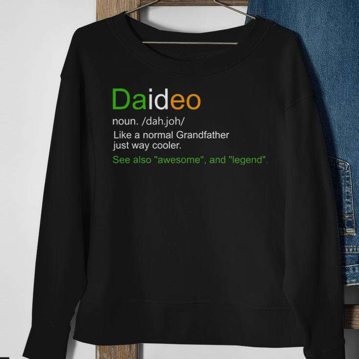 Mens Funny Daideo Ireland Grandfather Grandpa Definition Sweatshirt Gifts for Old Women
