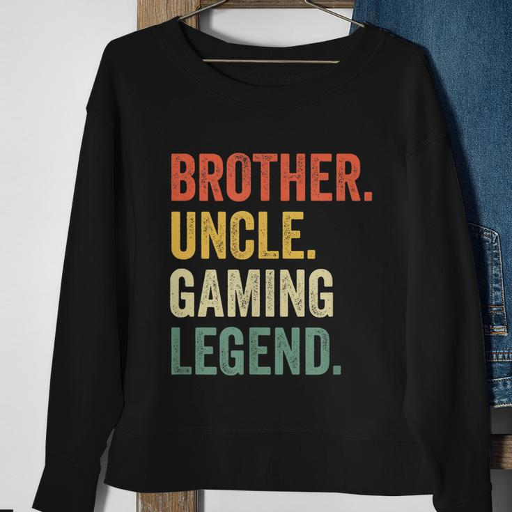 Mens Funny Gamer Brother Uncle Gaming Legend Vintage Video Game Tshirt Sweatshirt Gifts for Old Women
