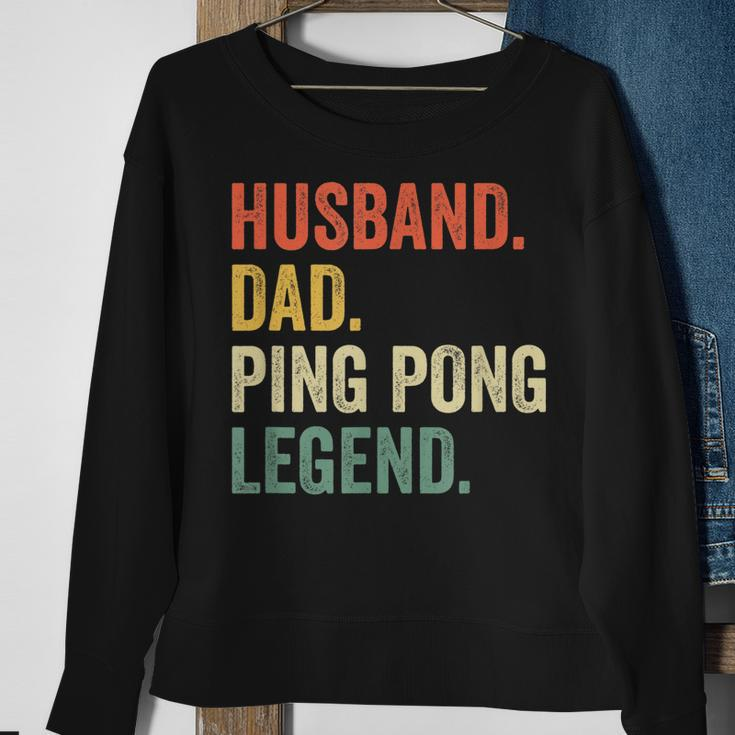 Mens Funny Ping Pong Husband Dad Table Tennis Legend Vintage Sweatshirt Gifts for Old Women