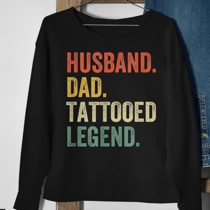 Mens Funny Tattoo Husband Dad Tattooed Legend Vintage Sweatshirt Gifts for Old Women