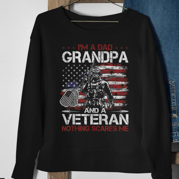Mens Grandpa For Men Fathers Day Im A Dad Grandpa Veteran Sweatshirt Gifts for Old Women
