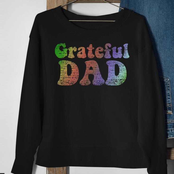Mens Grateful Dad Vintage Fathers Day Gift Sweatshirt Gifts for Old Women