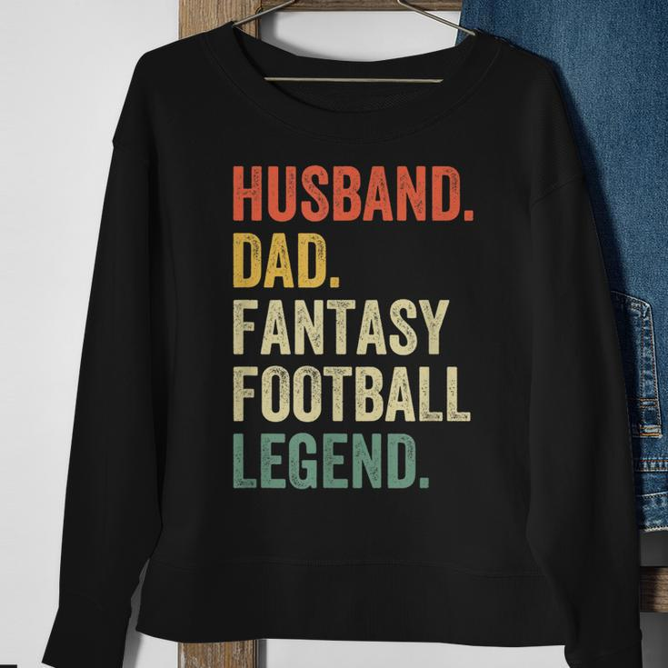 Mens Husband Dad Fantasy Football Legend Funny Father Vintage Sweatshirt Gifts for Old Women