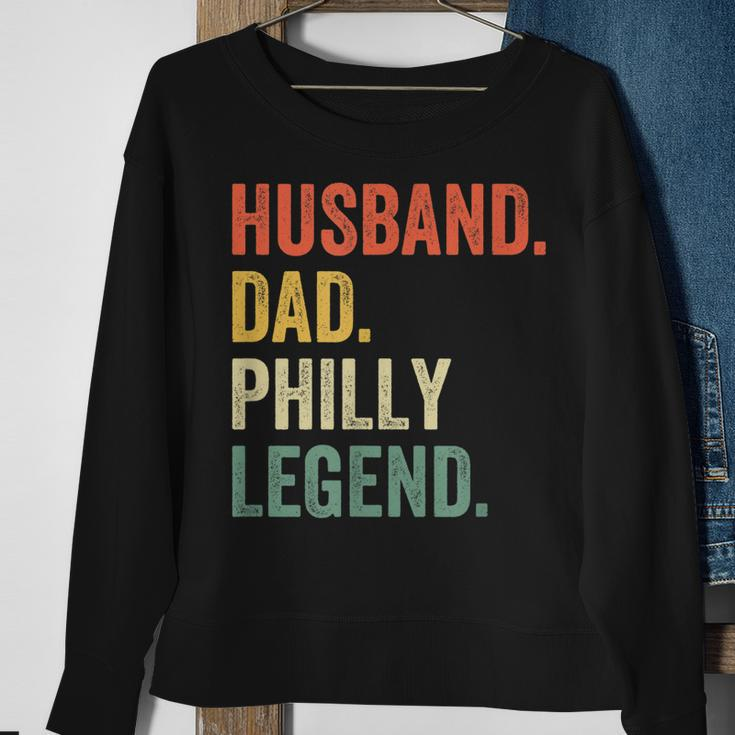 Mens Husband Dad Philly Legend Funny Philadelphia Father Vintage Sweatshirt Gifts for Old Women