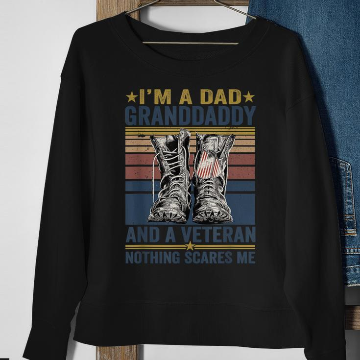 Mens Im Dad Granddaddy And A Veteran For Fathers Day Sweatshirt Gifts for Old Women