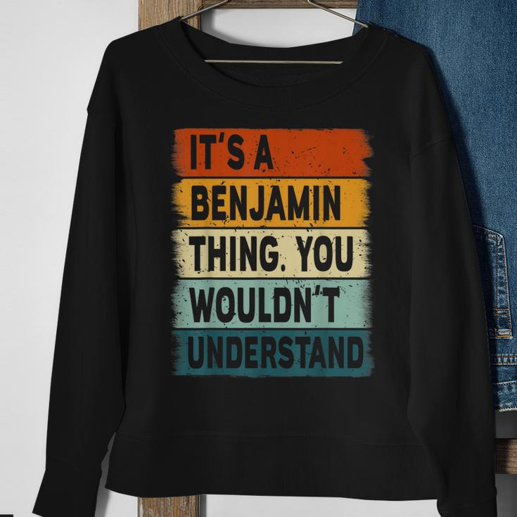 Mens Its A Benjamin Thing - Benjamin Name Personalized Sweatshirt Gifts for Old Women