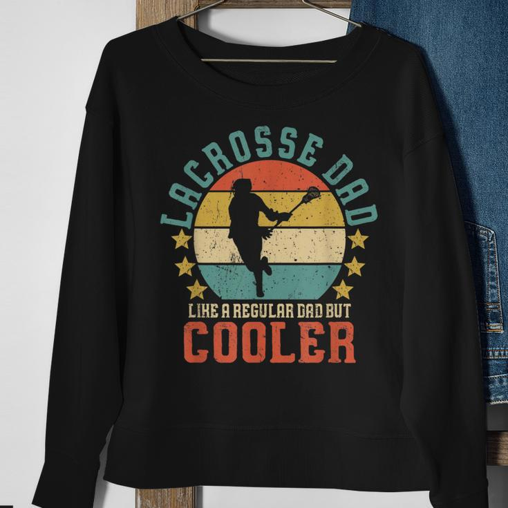 Mens Lacrosse Dad Vintage Funny Fathers Day Gift For Lax Daddy Sweatshirt Gifts for Old Women