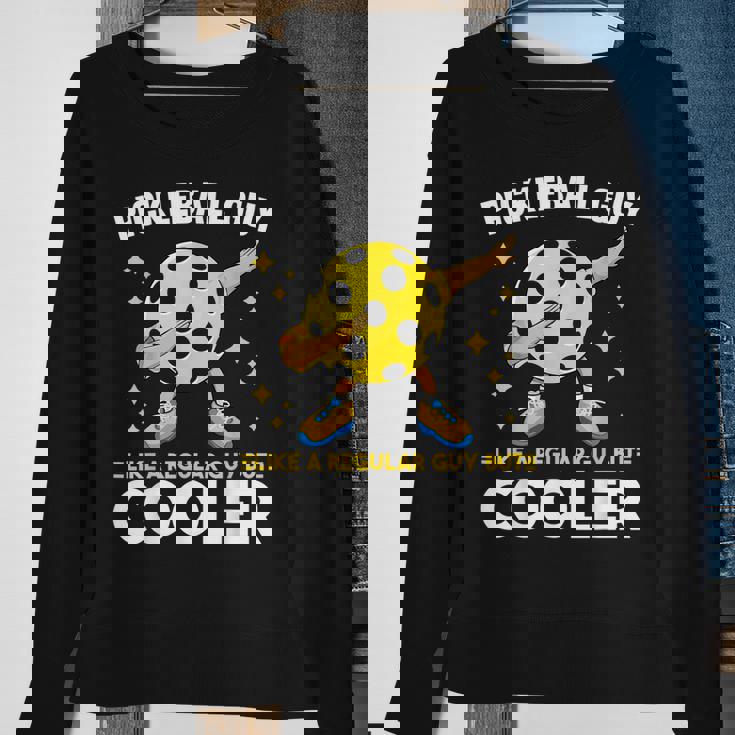 Mens Pickleball For Men Funny Dabbing Pickleball Guy Sweatshirt Gifts for Old Women