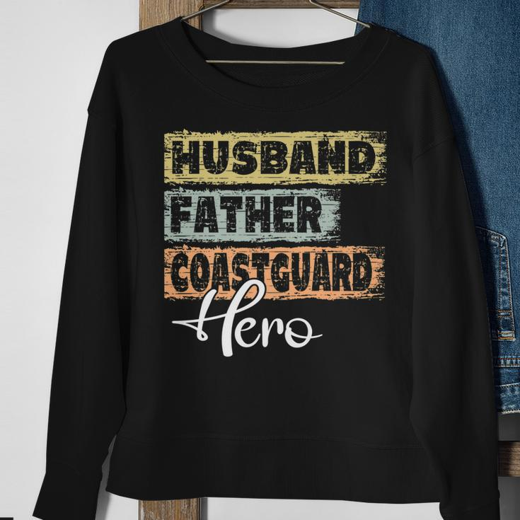 Mens Profession Dad Hero Father Coastguard Sweatshirt Gifts for Old Women
