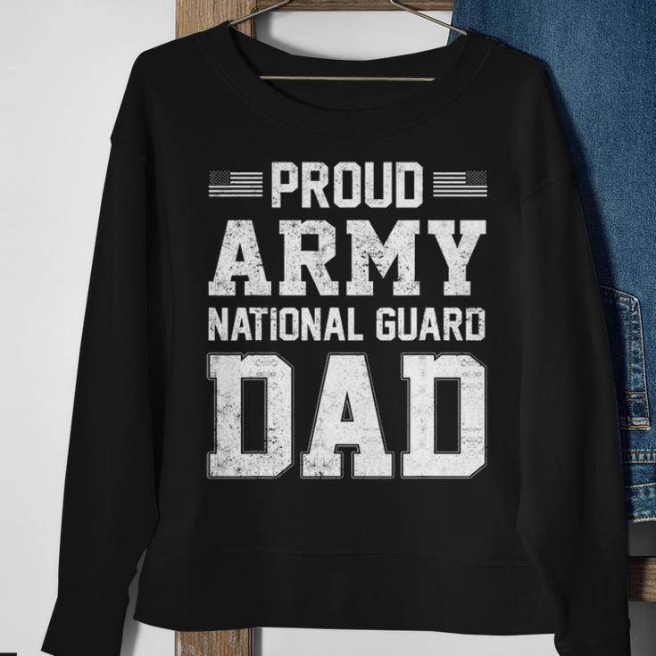 Mens Proud Army National Guard Dad American Flag Patriotic Gift Sweatshirt Gifts for Old Women
