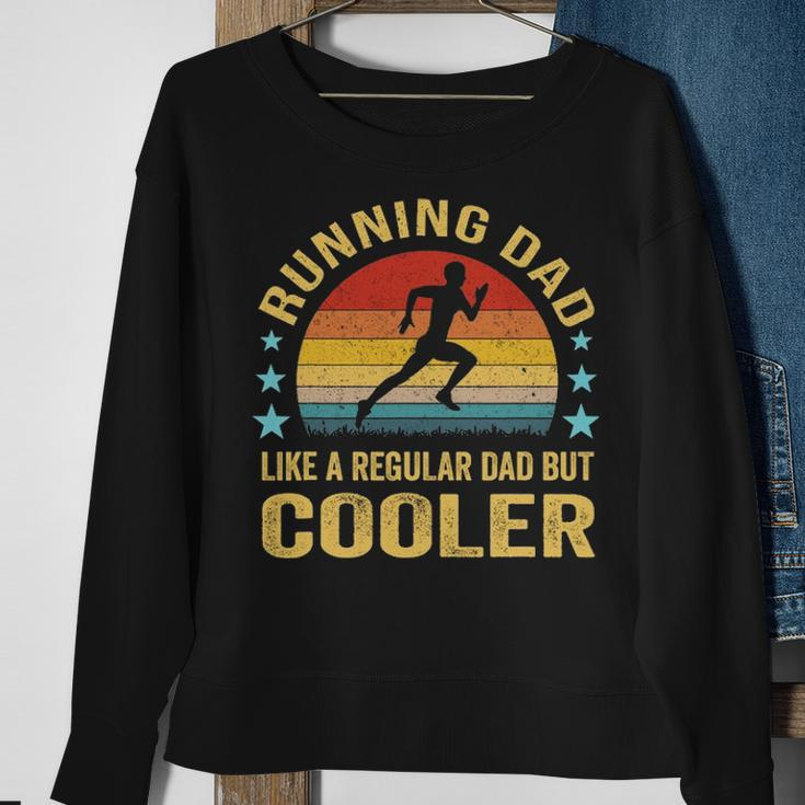 Mens Running Dad - Funny Marathon Runner Fathers Day Gift Sweatshirt Gifts for Old Women