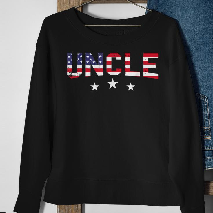 Mens Uncle 4Th Of July Vintage Stars And Stripe Patriotic Sweatshirt Gifts for Old Women