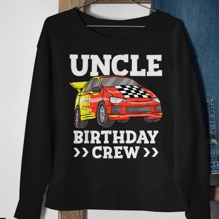Mens Uncle Birthday Crew Race Car Racing Car Theme Sweatshirt Gifts for Old Women